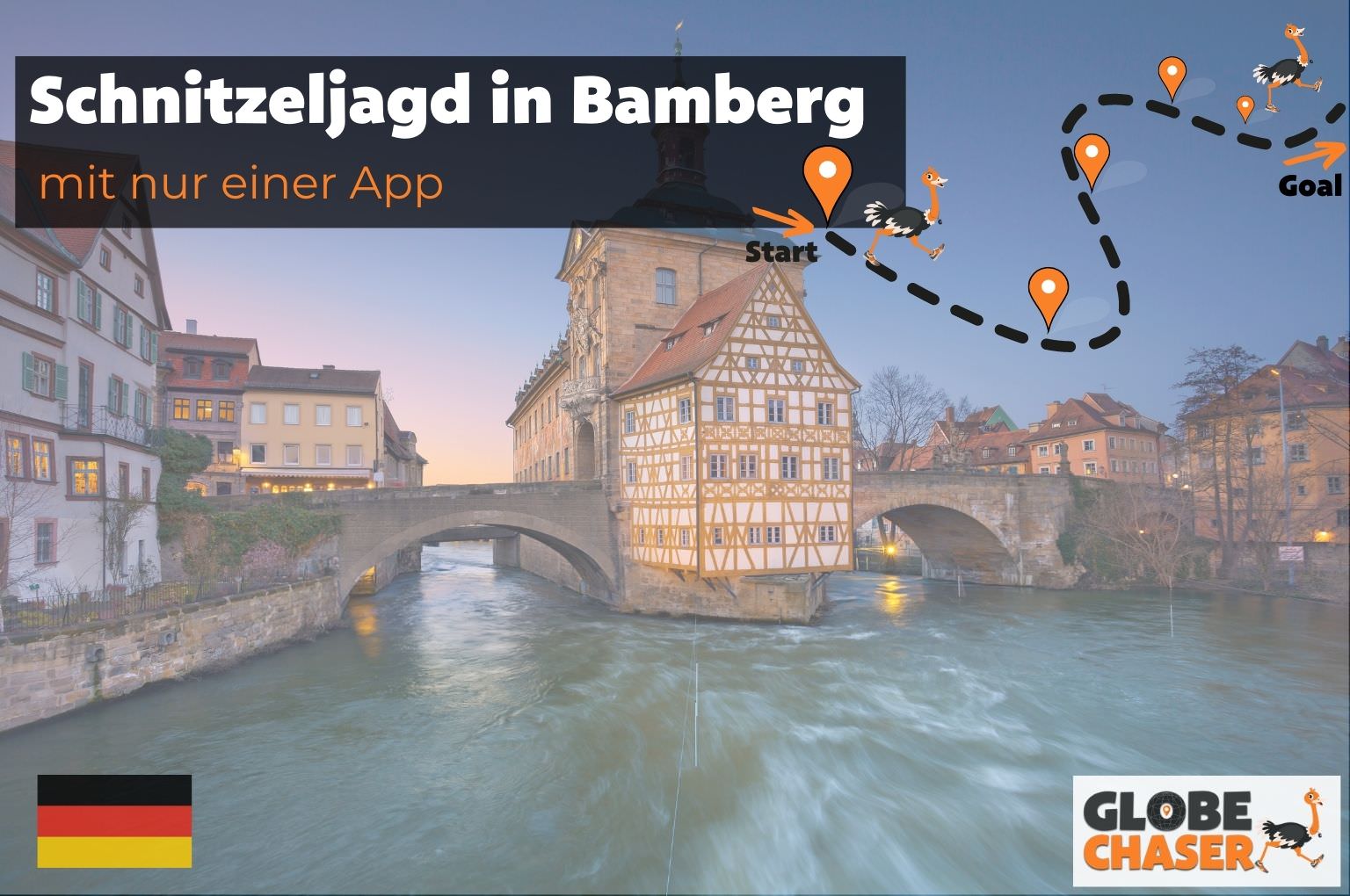 Schnitzeljagd in Bamberg mit App - Globe Chaser Erlebnisse Deutschland