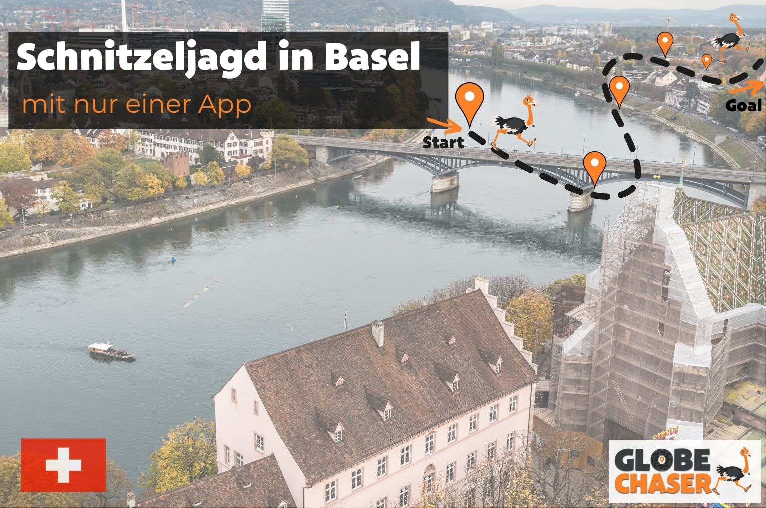 Schnitzeljagd in Basel mit App - Globe Chaser Erlebnisse Schweiz