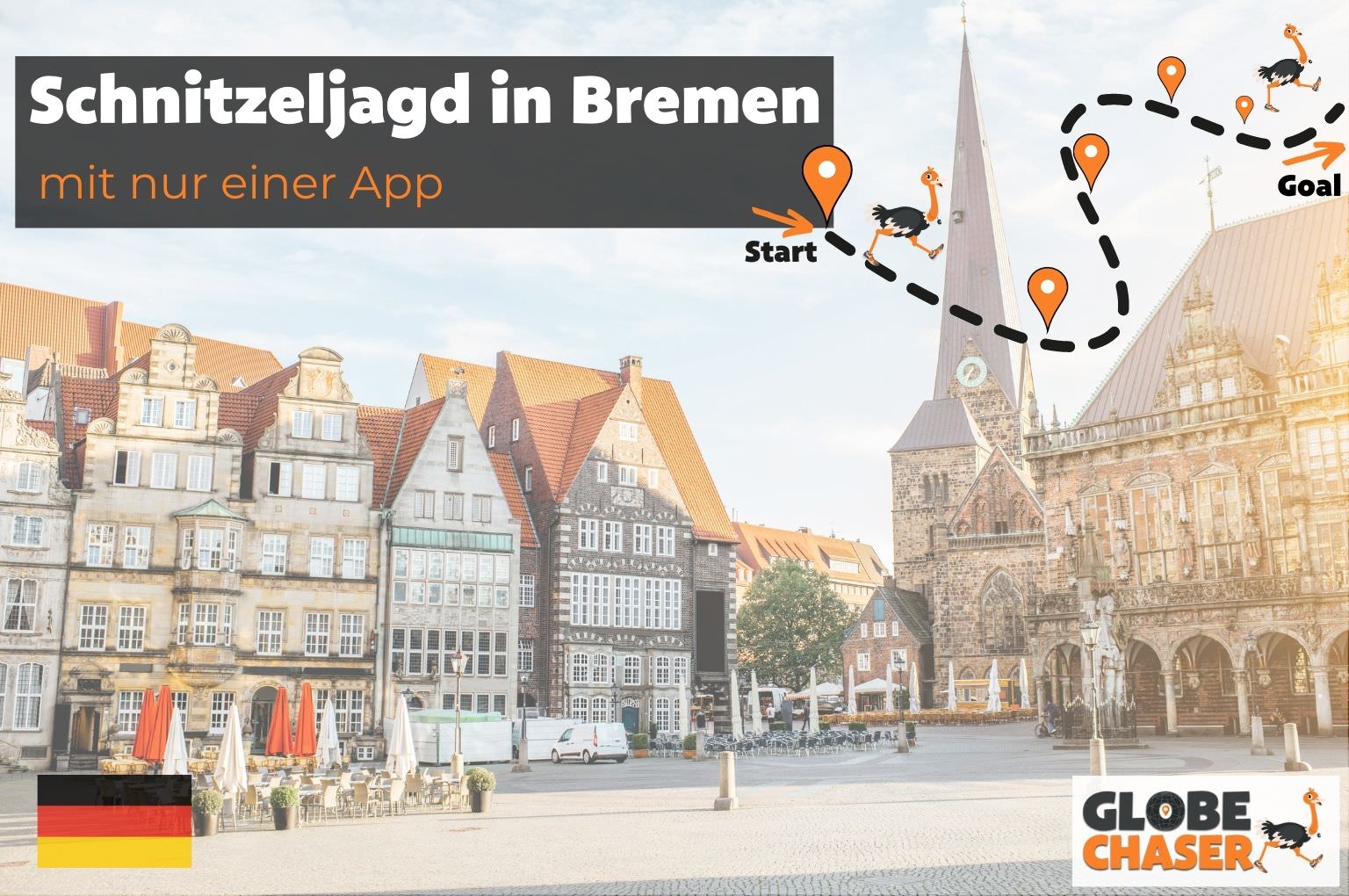 Schnitzeljagd in Bremen mit App - Globe Chaser Erlebnisse Deutschland