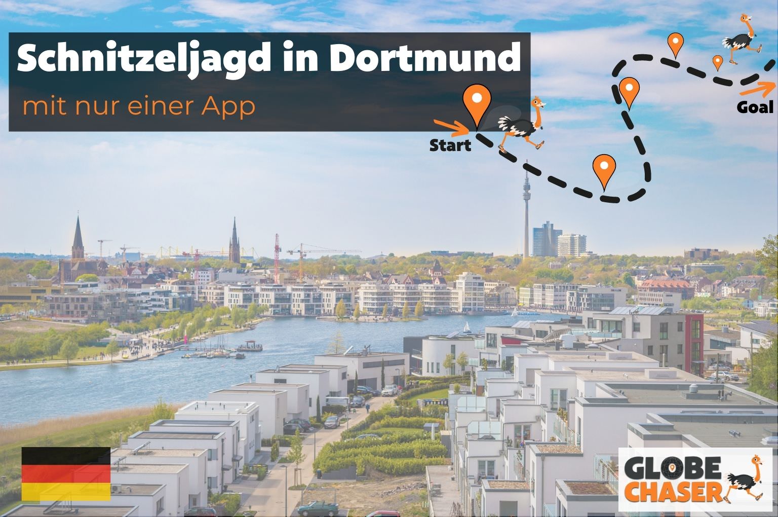 Schnitzeljagd in Dortmund mit App - Globe Chaser Erlebnisse Deutschland