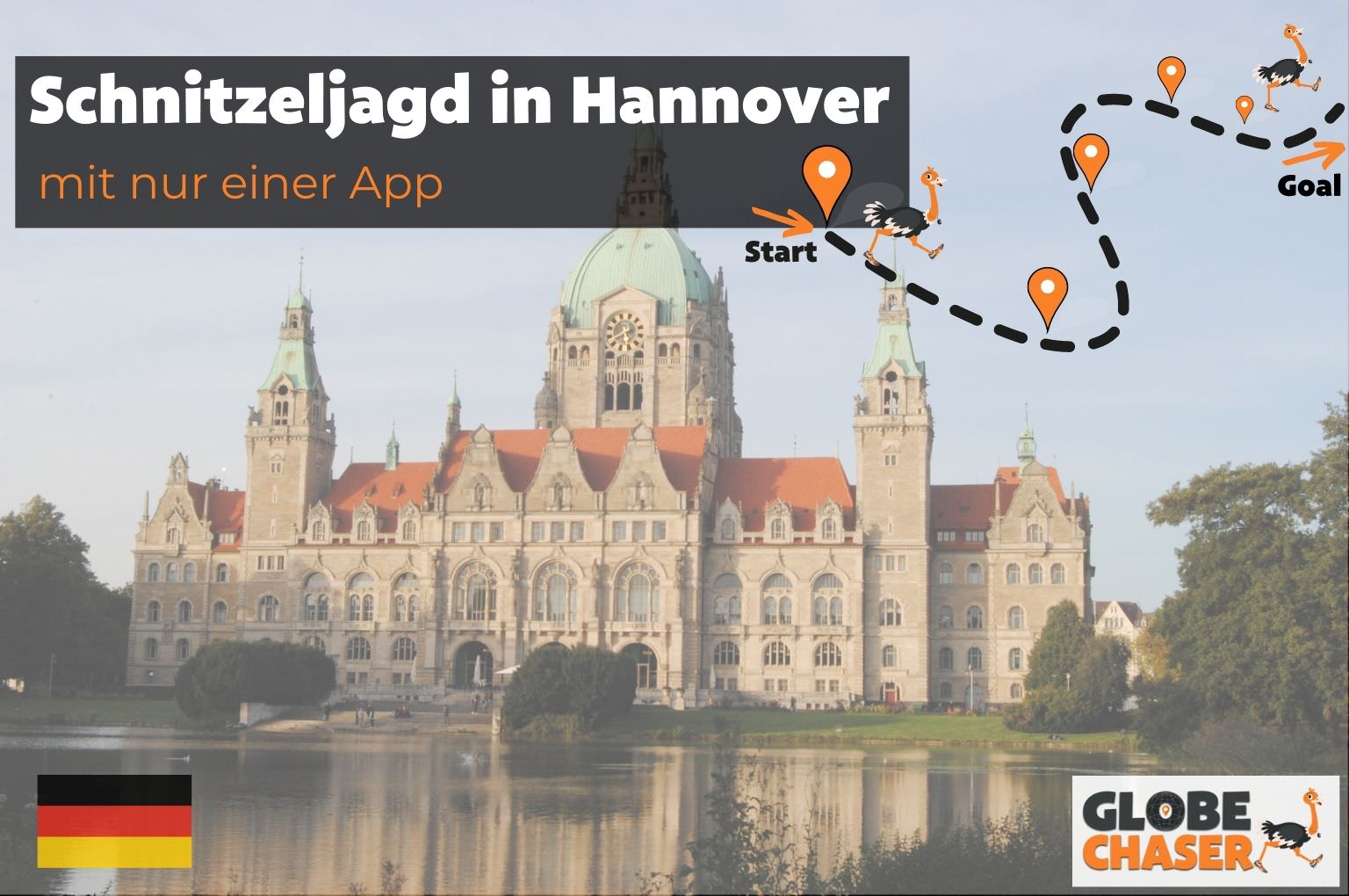 Schnitzeljagd in Hannover mit App - Globe Chaser Erlebnisse Deutschland