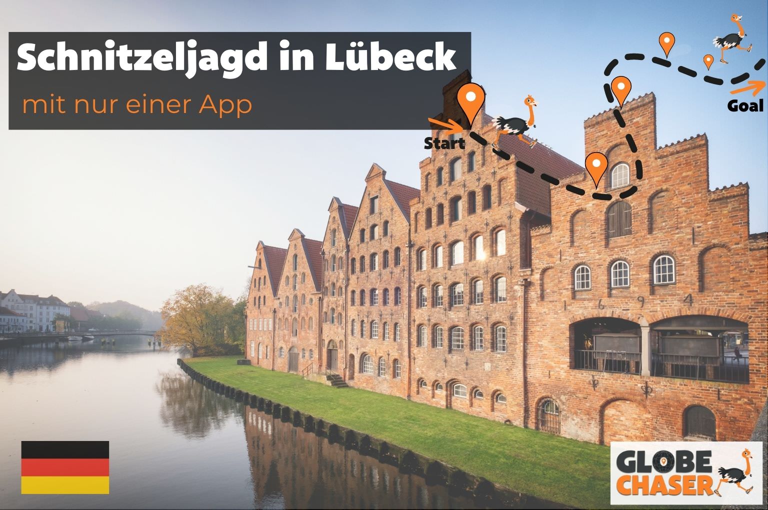 Schnitzeljagd in Luebeck mit App - Globe Chaser Erlebnisse Deutschland