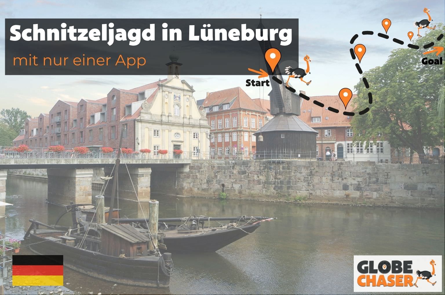 Schnitzeljagd in Lueneburg mit App - Globe Chaser Erlebnisse Deutschland