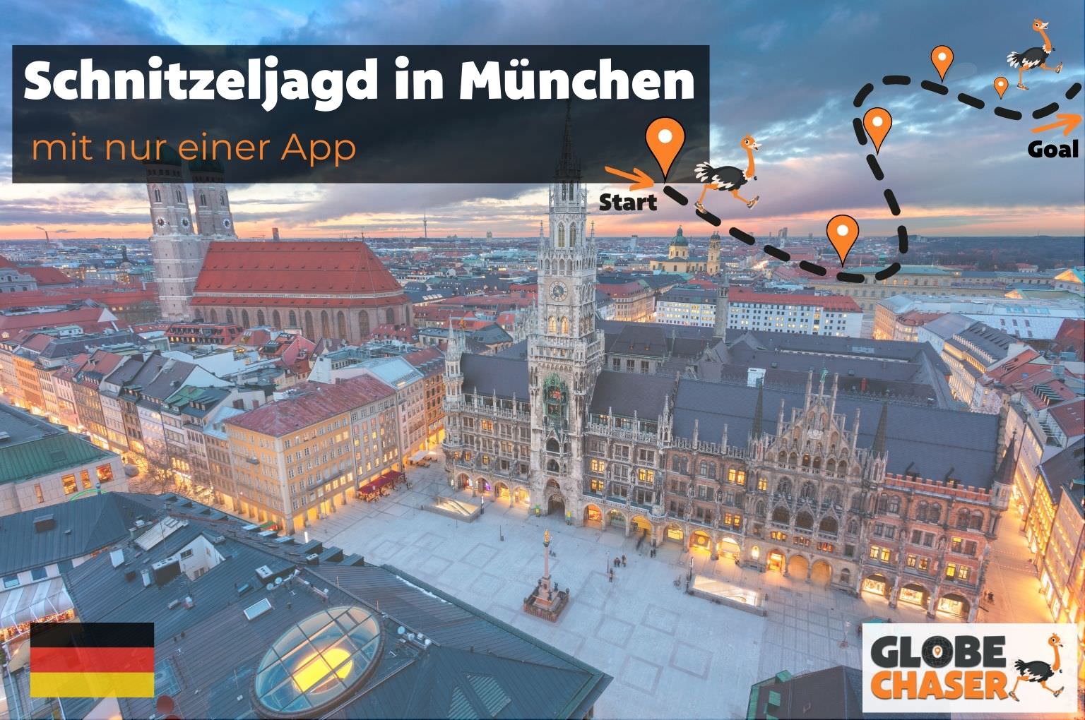 Schnitzeljagd in München mit App - Globe Chaser Erlebnisse Deutschland
