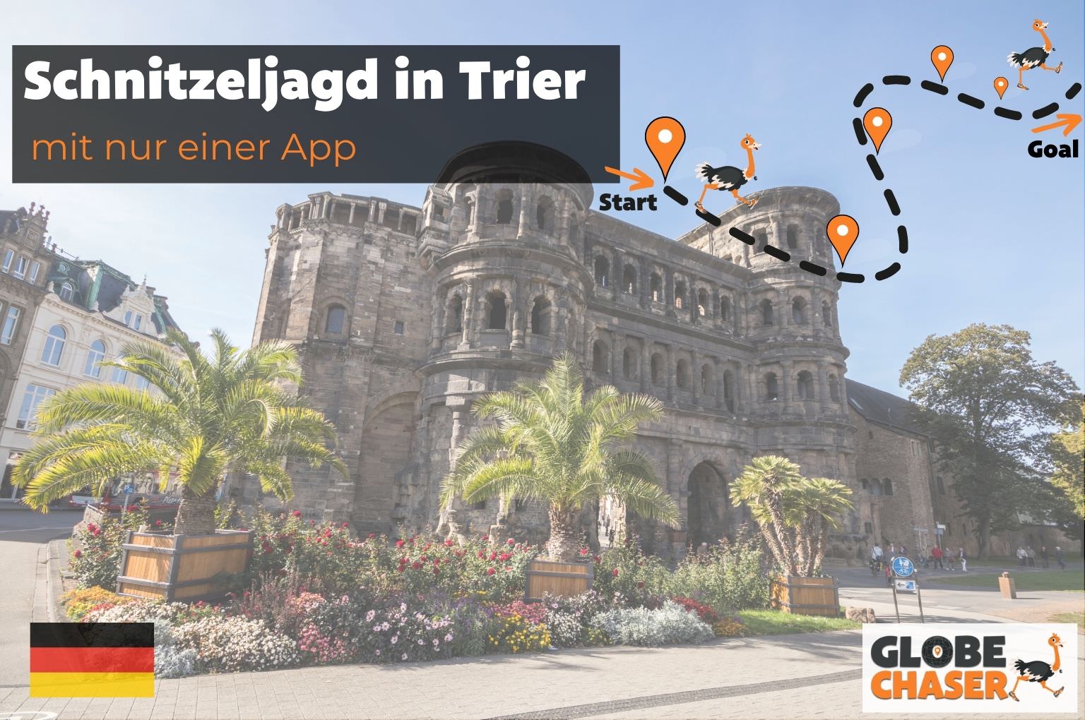 Schnitzeljagd in Trier mit App - Globe Chaser Erlebnisse Deutschland