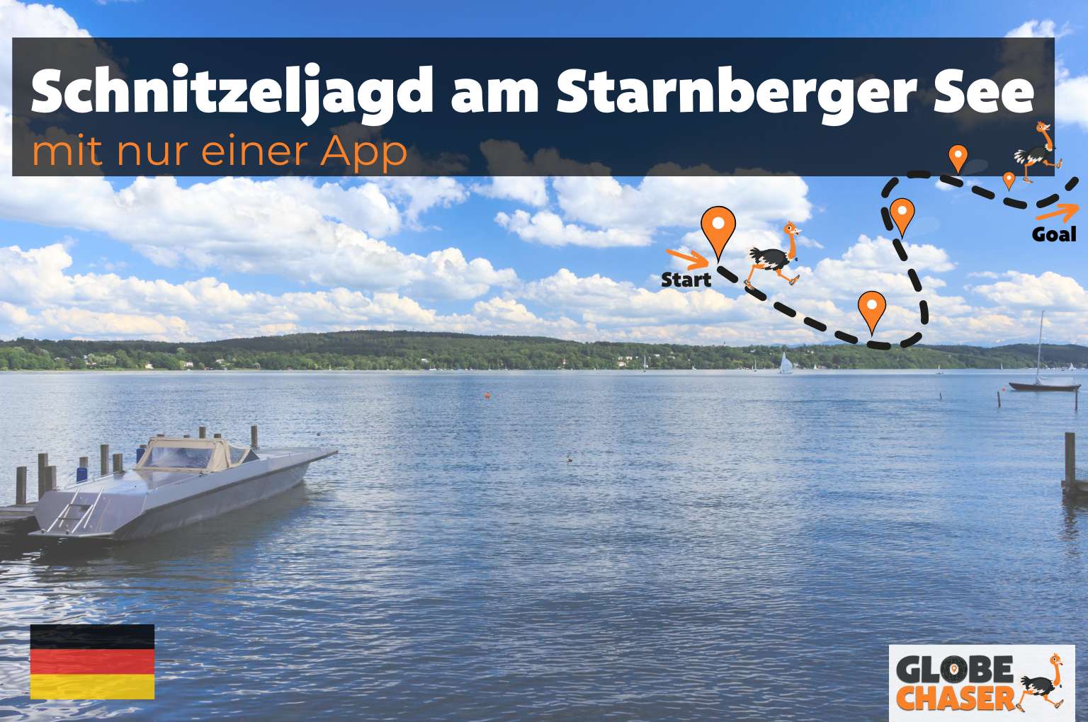 Schnitzeljagd am Starnberger See mit App - Globe Chaser Erlebnisse Deutschland