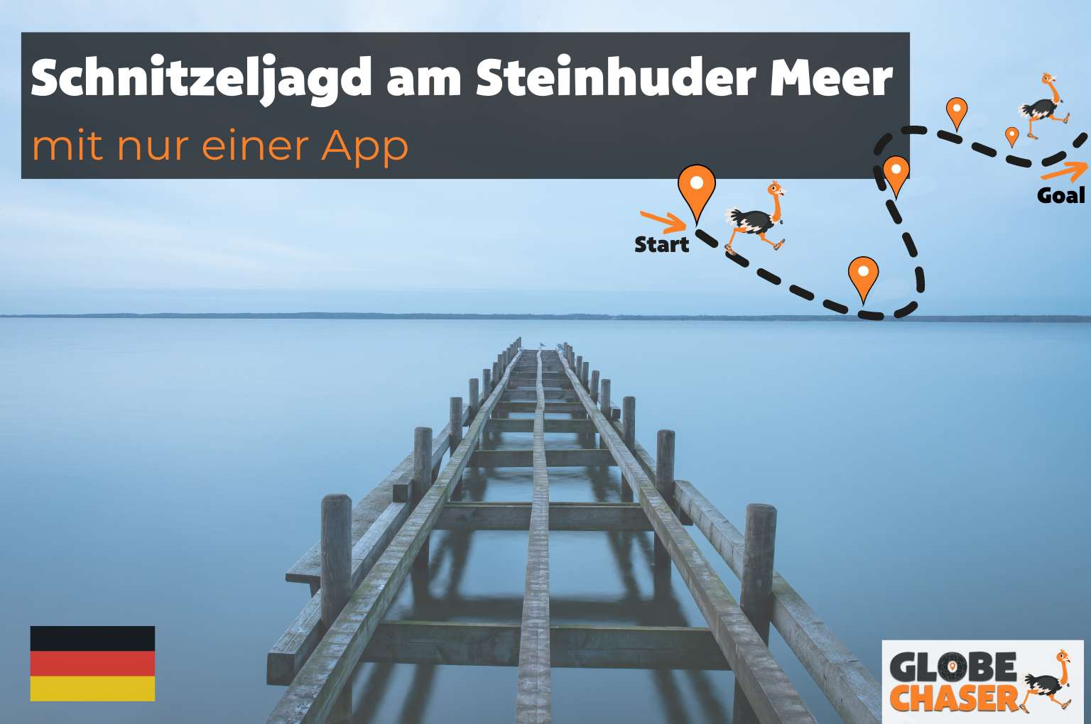 Schnitzeljagd am Steinhuder Meer mit App - Globe Chaser Erlebnisse Deutschland