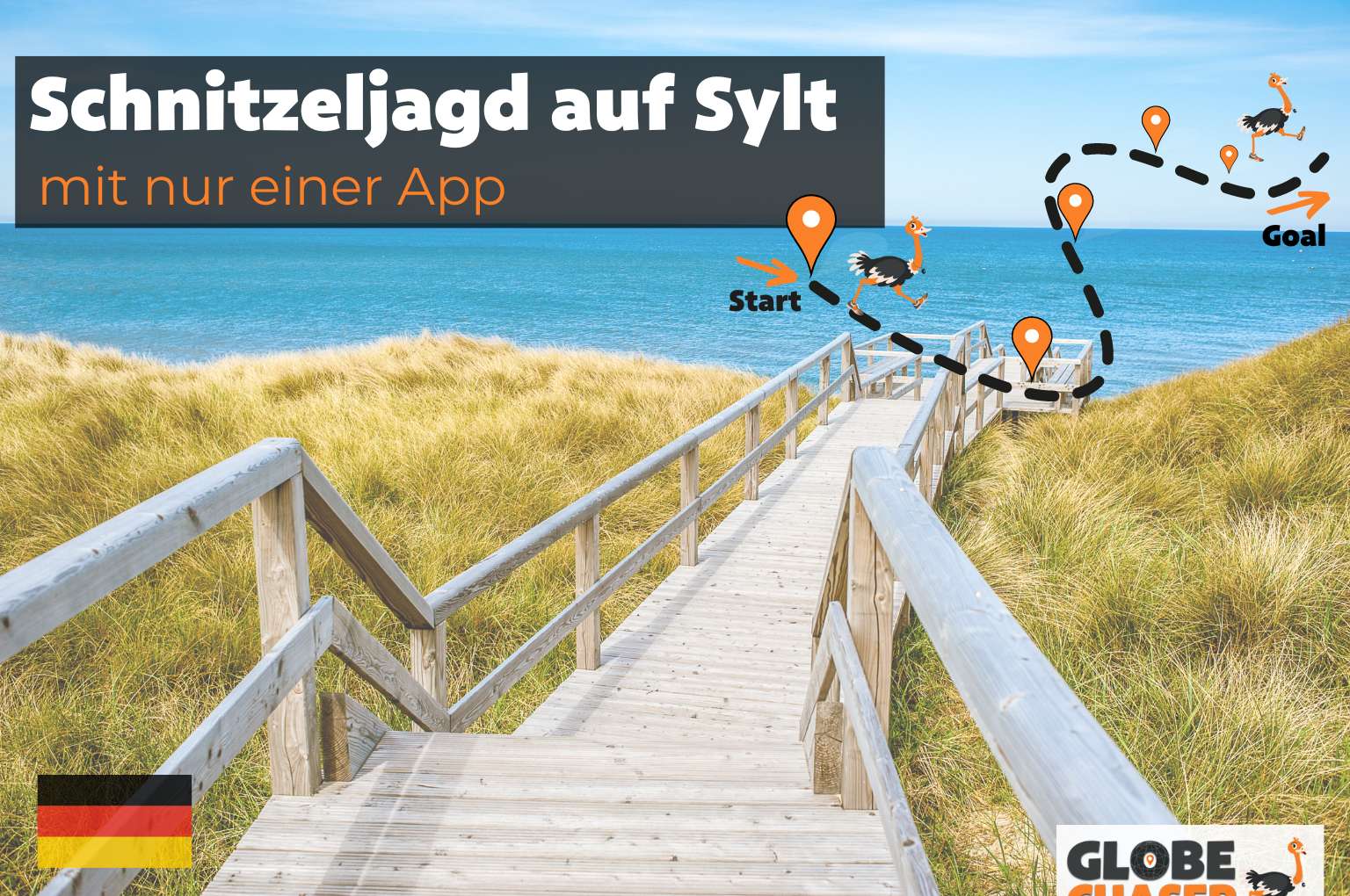 Schnitzeljagd auf Sylt mit App - Globe Chaser Erlebnisse Deutschland
