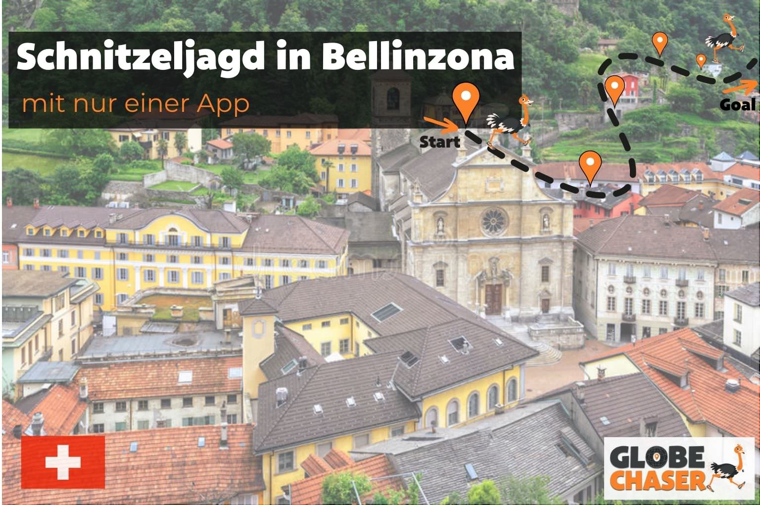 Schnitzeljagd in Bellinzona mit App - Globe Chaser Erlebnisse Schweiz