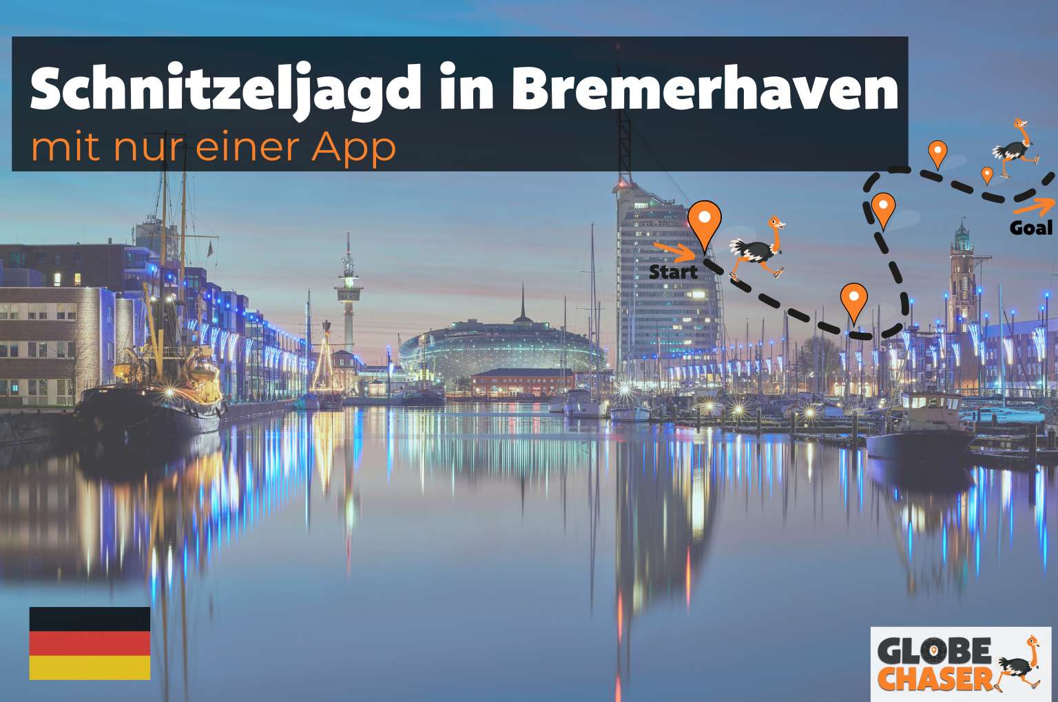Schnitzeljagd in Bremerhaven mit App - Globe Chaser Erlebnisse Deutschland