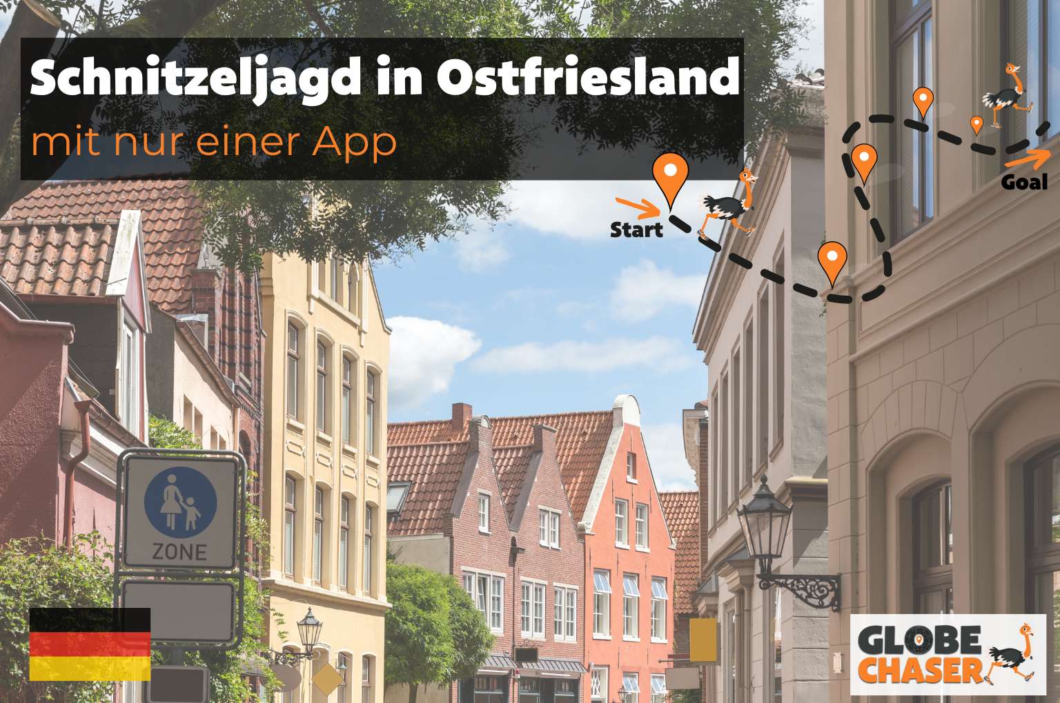 Schnitzeljagd in Ostfriesland mit App - Globe Chaser Erlebnisse Deutschland